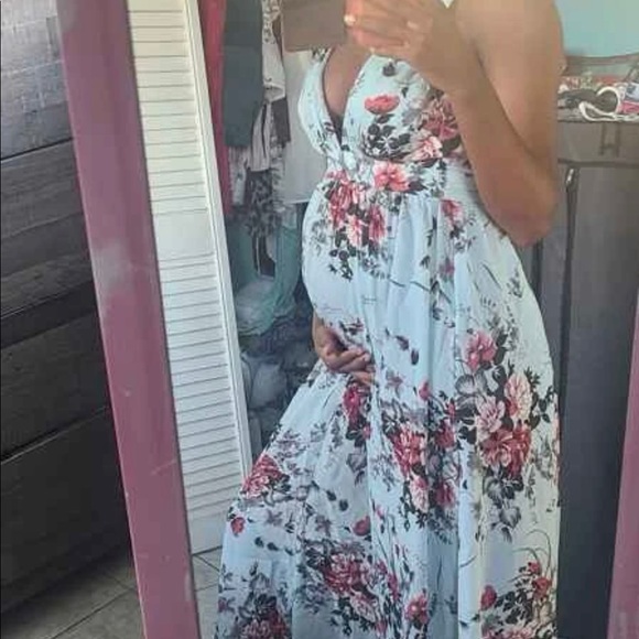 “Ayla” Floral Maxi Dress - Picture 9 of 16